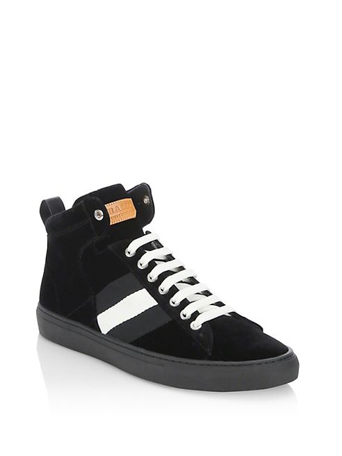 Bally - Hedern Velvet High-Top Sneakers