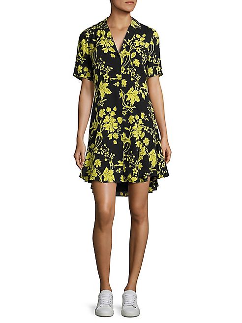 A.L.C. - Kayden Floral-Print Silk Shirtdress