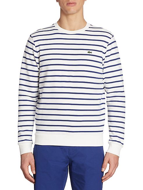 Lacoste - Striped Fleece Sweatshirt