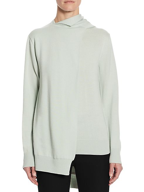 Victoria, Victoria Beckham - Wool Wrap Neck Sweater