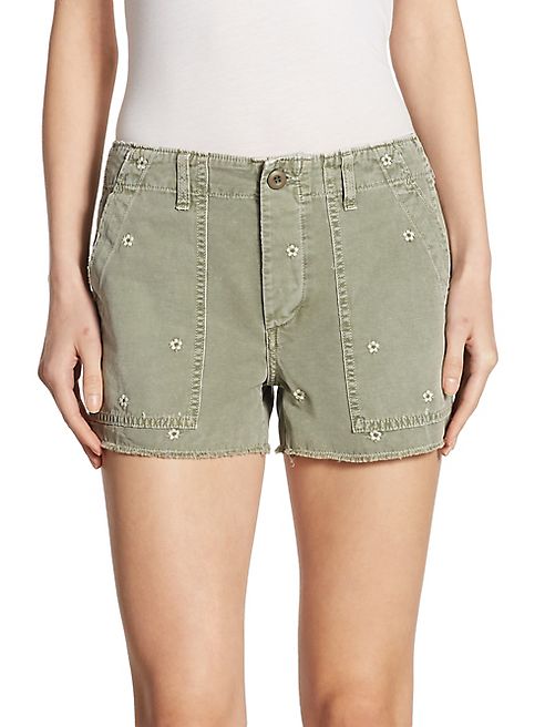 AMO - Army Floral Canvas Shorts