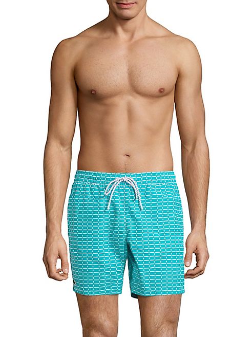 Lacoste - Line Dot Swim Trunks