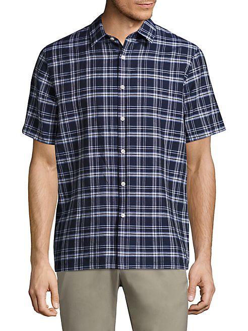 Theory - Neo Slim-Fit Plaid Shirt