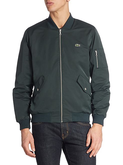 Lacoste - Textured Nylon Bomber Jacket