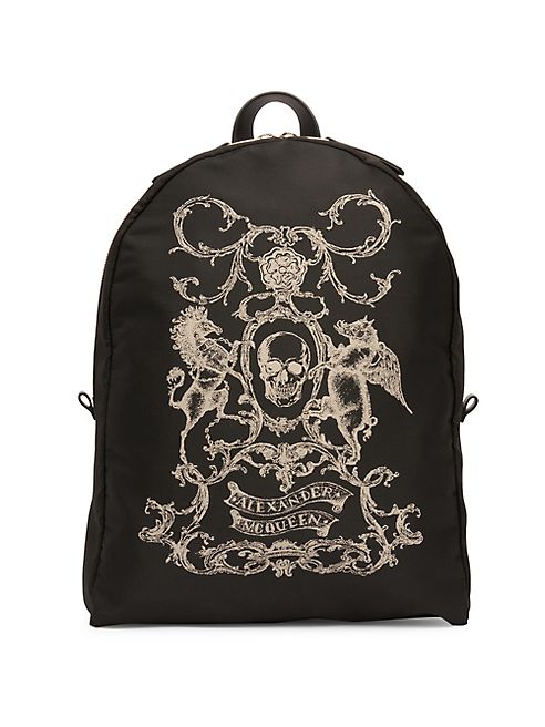 Alexander McQueen - Printed Leather Backpack