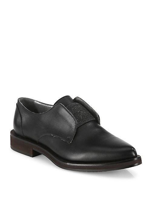 Brunello Cucinelli - Monili-Strap Leather Loafers