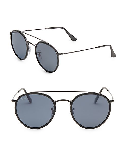 Ray-Ban - RB3647N51 Aviator Round Metal Sunglasses