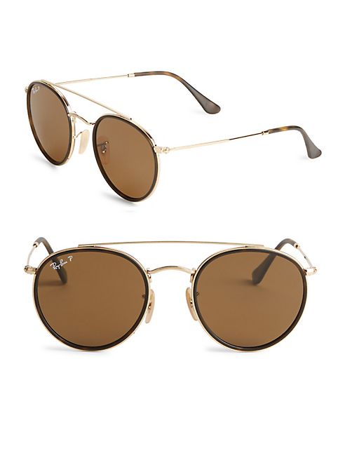 Ray-Ban - Aviator Round Metal Frame Sunglasses