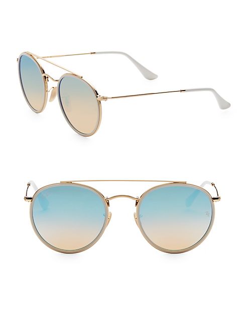 Ray-Ban - Round Double Bridge Sunglasses