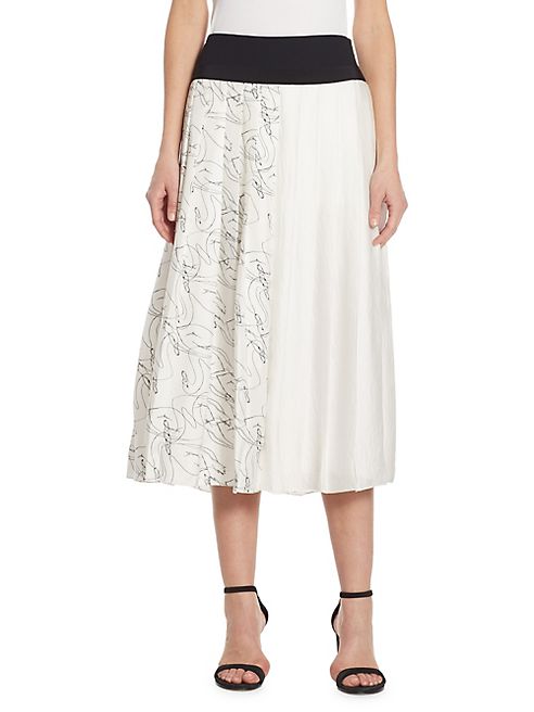 Victoria, Victoria Beckham - Pleated A-Line Skirt