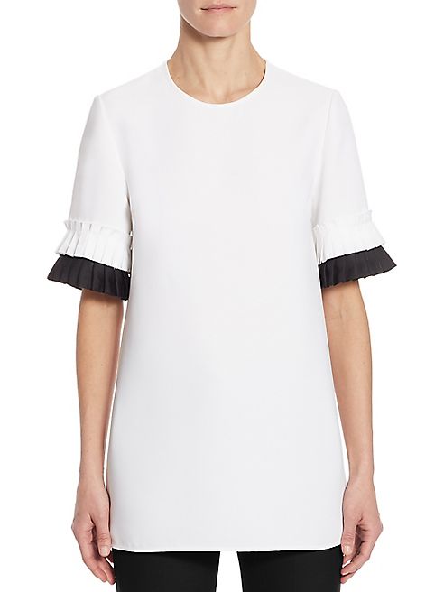 Victoria, Victoria Beckham - Pleated Sleeve Top