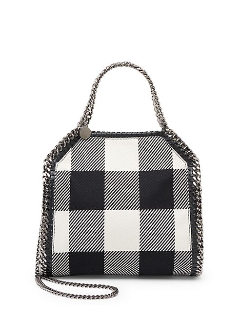 Stella McCartney - Falabella Mini Plaid Virgin Wool Shoulder Bag