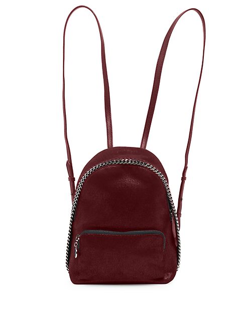 Stella McCartney - Falabella Mini Shaggy Deer Faux Leather Backpack