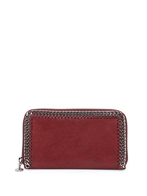 Stella McCartney - Falabella Shaggy Deer Faux Leather Zip-Around Wallet