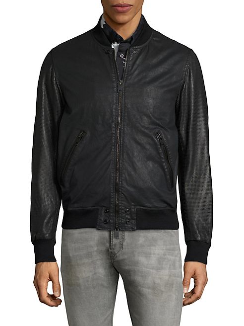 Diesel - Powell Leather Bomber Jacket