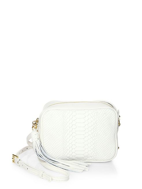 GiGi New York - Madison Python-Embossed Leather Crossbody Bag