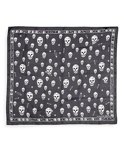 Alexander McQueen - Punk Skull Silk Scarf