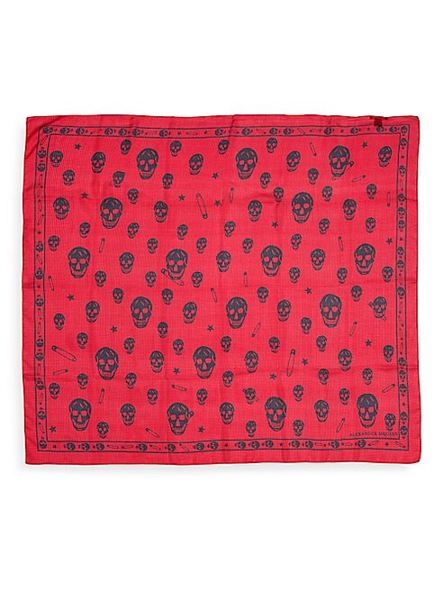 Alexander McQueen - Punk Skull Silk Scarf