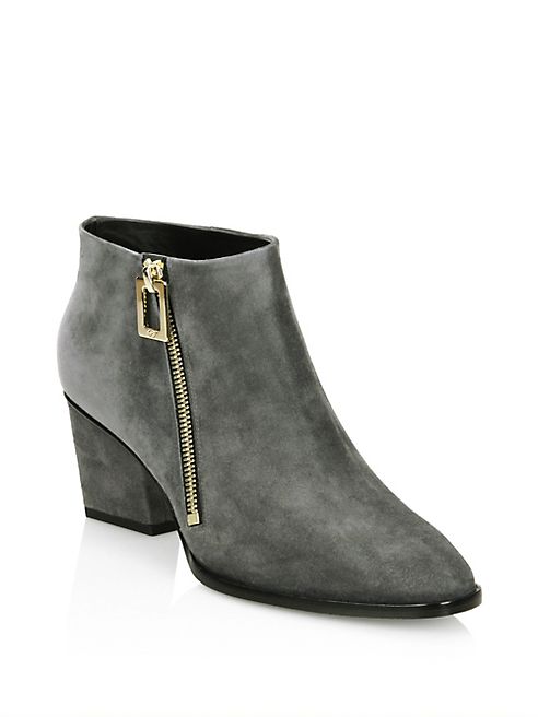 Roger Vivier - Skyscraper Suede Booties