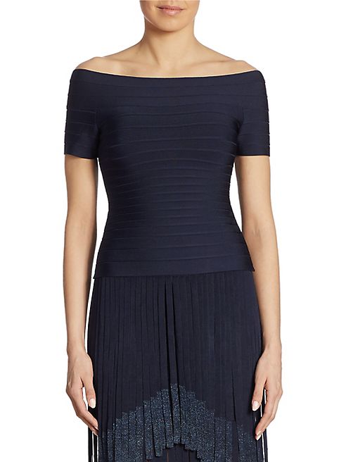 Herve Leger - Off-The-Shoulder Bandage Top