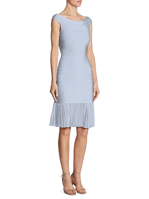 Herve Leger - Pleated Hem Dress