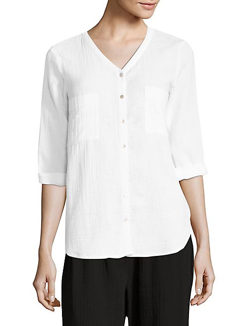 Eileen Fisher - Organic Cotton Gauze Shir