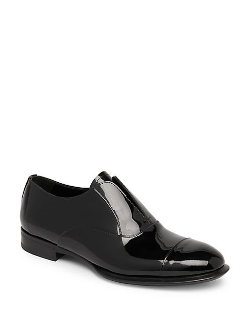 Alexander McQueen - Patent Laceless Slip-On Shoes