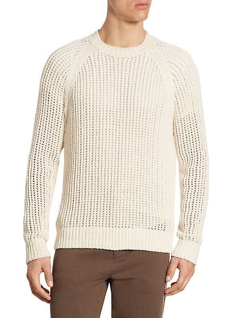 Vince - Regular-Fit Open Weave Crew Sweater