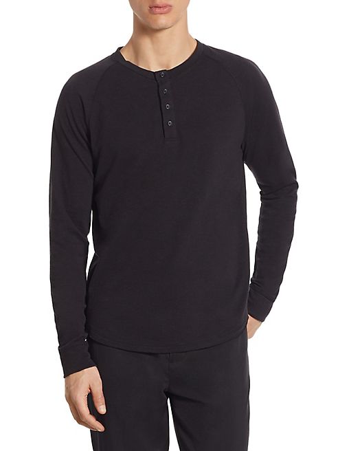 Vince - Long Sleeve Cotton Henley