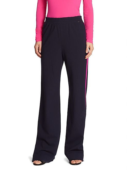 St. John - Wide Leg Track Pants