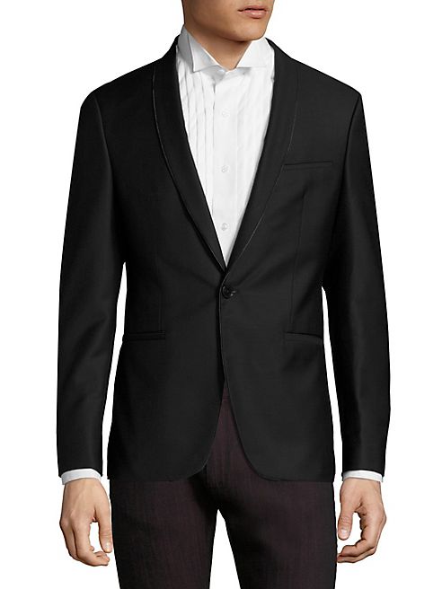 HUGO BOSS - Arins Slim-Fit Wool Tuxedo Jacket