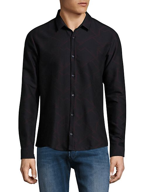 HUGO BOSS - ERO3 Geometric Print Shirt