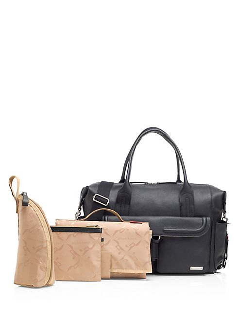 Storksak - Charlotte Leather Diaper Bag