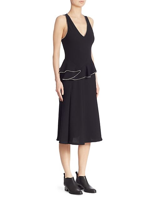 Alexander Wang - Mid-Calf Flounce Tank Dress