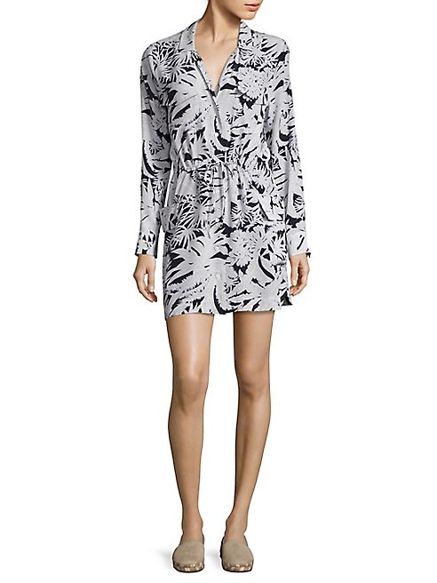 Equipment - Emmanuelle Floral-Print Silk Shirtdress