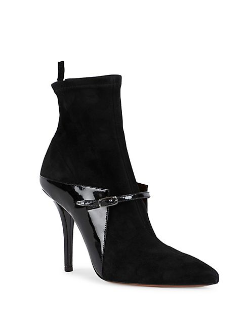 Givenchy - New Feminie Line Leather Stretch Booties