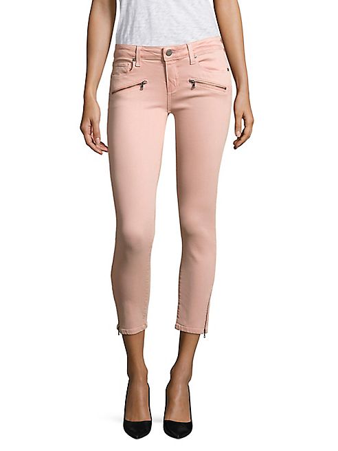 PAIGE - Jane Zip Cropped Skinny Jeans