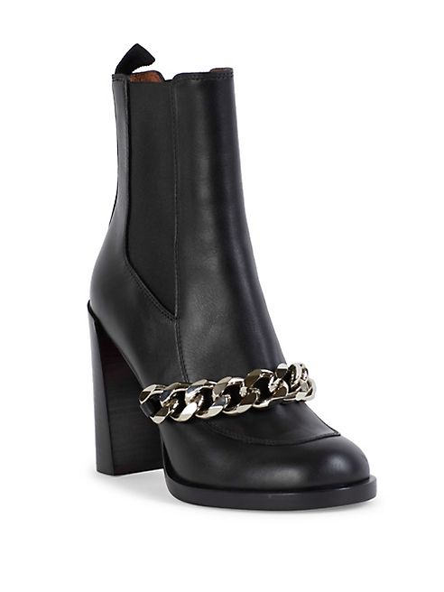 Givenchy - Chain Line Leather Chelsea Boots