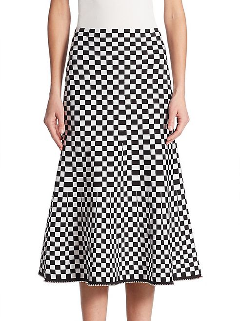 Alexander Wang - Below Knee Checkerboard Skirt