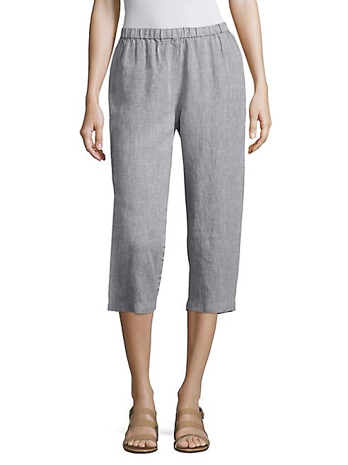 Eileen Fisher - Cropped Organic Linen Pants