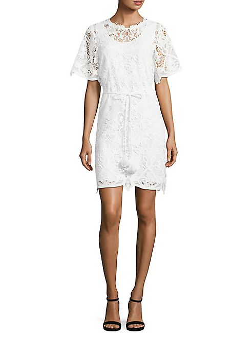 KOBI HALPERIN - Teri Tie-Waist Lace Dress