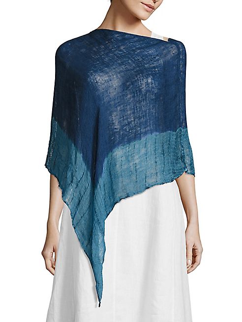 Eileen Fisher - Shibori Organic Linen Poncho