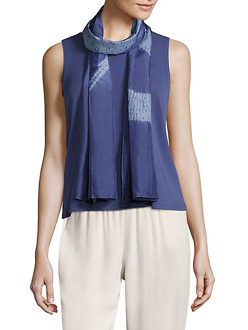 Eileen Fisher - Shibori Movement Silk Scarf