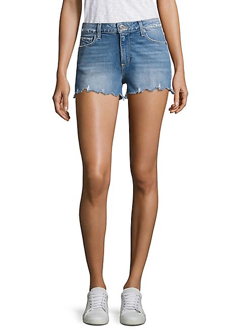 PAIGE - Vera Raw-Edge Denim Shorts