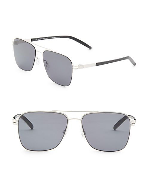 Barton Perreira - 58MM Double-Bridge Navigator Sunglasses