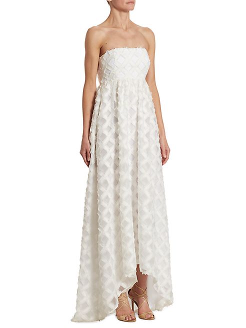 ZAC Zac Posen - Lila Strapless Fil Coupé Gown