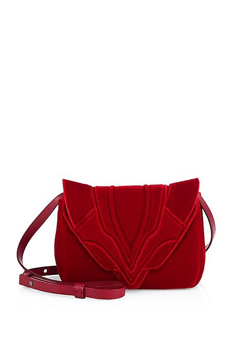 Elena Ghisellini - Felix Small Velvet Crossbody Bag