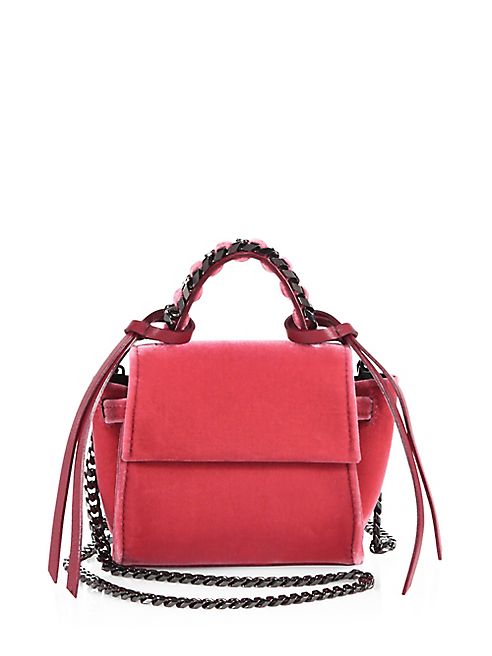 Elena Ghisellini - Micro Angel Velvet Shoulder Bag