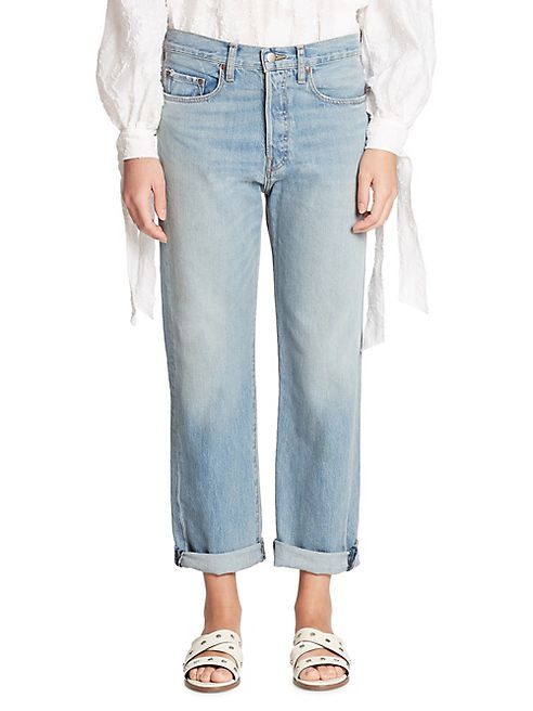 Elizabeth and James - Cuffed Boyfriend Jeans