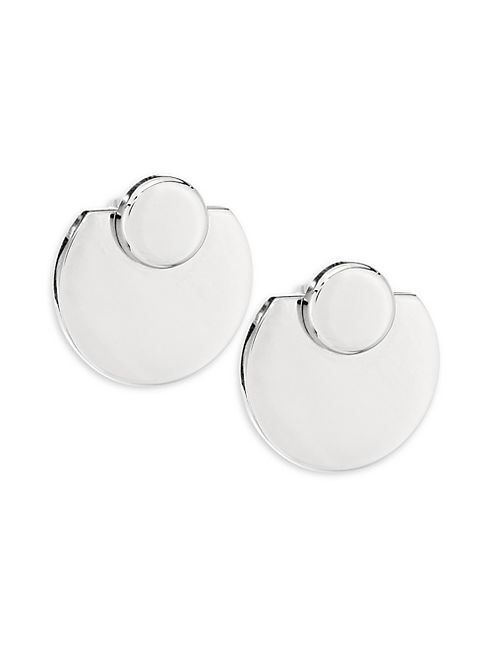 Vita Fede - Moneta Stud Earring & Ear Jacket Set/Silvertone